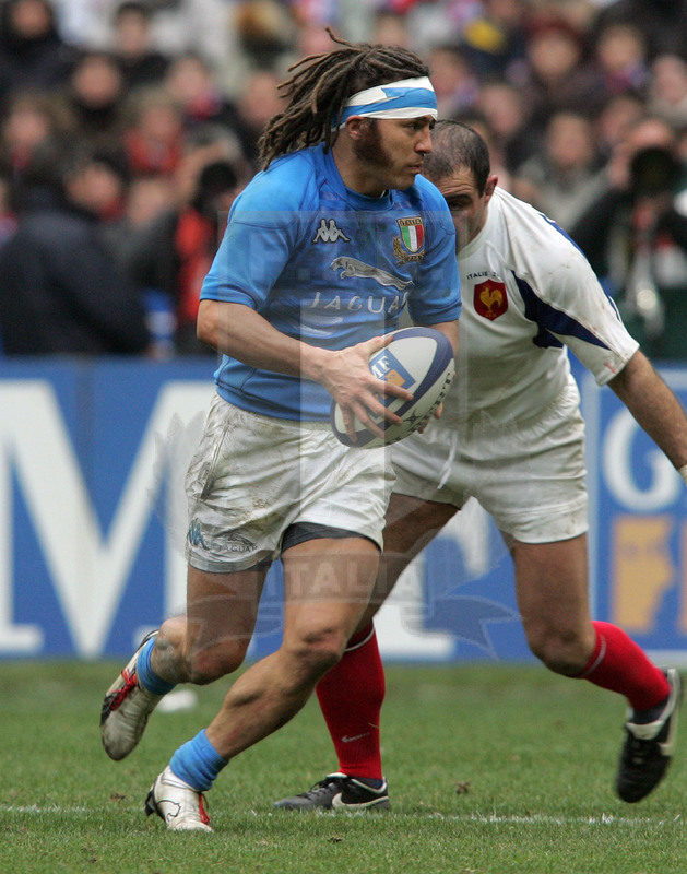 Sei Nazioni 2006, Parigi, Stade de France 25/02/2006, Francia v Italia, Paul Griffen. Foto Daniele Resini/Fotosportit
