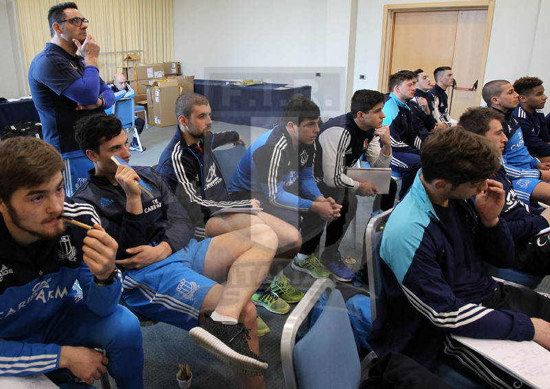 Rbs Sei Nazioni, raduno della Nazionale U20, Parma 24/01/2017, allenamento, riunione.