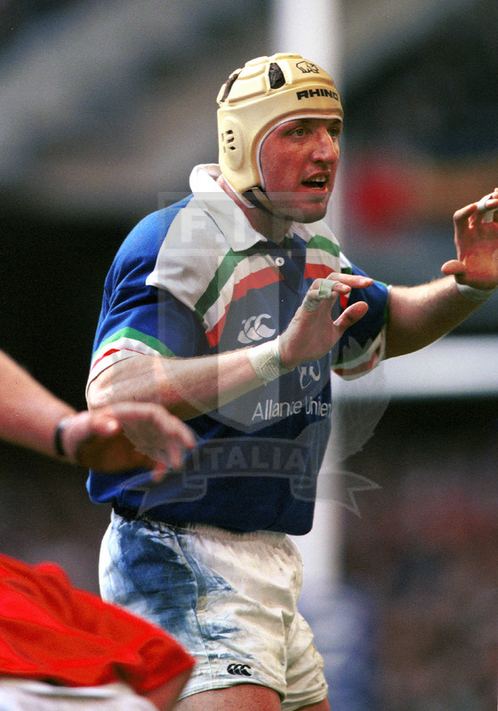 Lloyds TSB Sei Nazioni 2000, Round 2, Cardiff, Millennium Stadium 19/02/2000, Galles v Italia, Giuseppe Lanzi. Foto Daniele Resini/Fotosportit