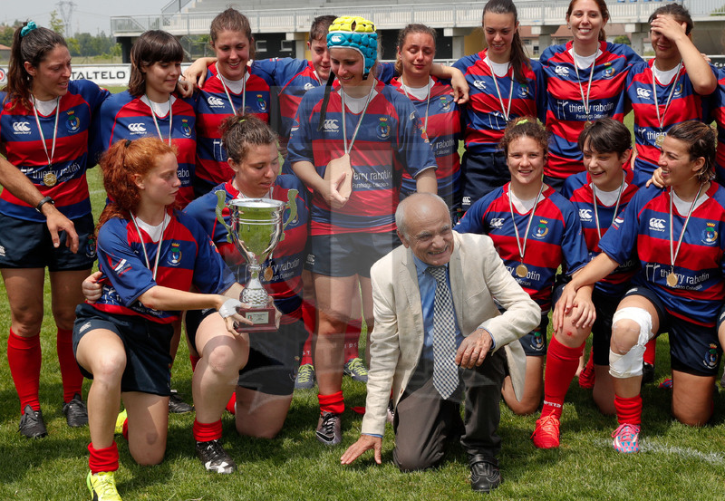 Finali Trofeo Interregionale U16 e Coppa Italia Femminile Seniores Femminile "Trofeo Rebecca Braglia", Calvisano (BS), Pata Stadium, 2-3 Giugno 2018. guglielmo Braglia schierato con la squadra del Parabiago, vincitrice della Coppa Italia Seniore Femminile. Foto: Roberto Bregani @ fotosportit