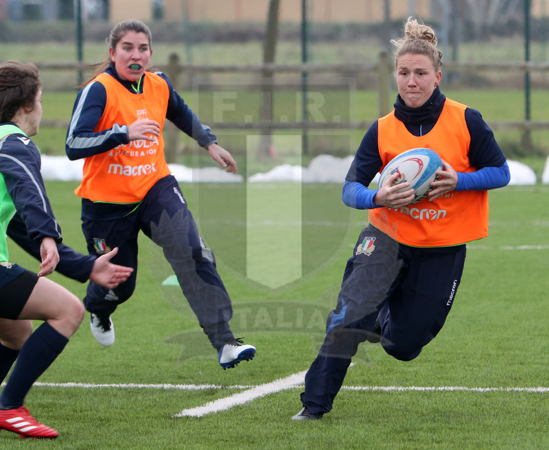 Guinness Sei Nazioni 2021, Parma, Cittadella del Rugby 09/01/2021, raduno Nazionale Donne, sessione di allenamento, Foto Daniele Resini/Fotosportit