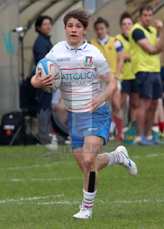 Guinness Sei Nazioni 2019 Donne, Padova, stadio Plebiscito 17/03/2017, Italia Donne v Francia Donne, una corsa di Aura Muzzo. Foto Daniele Resini/Fotosportit