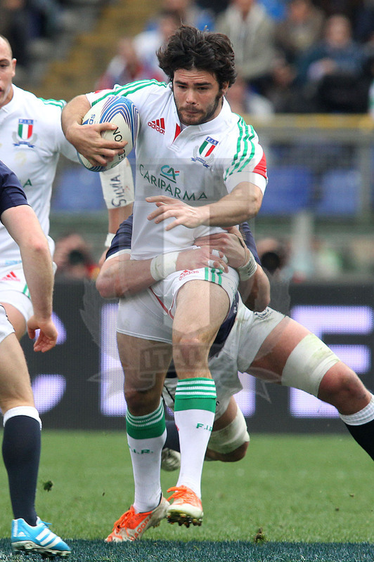 RBS Sei Nazioni 2014, Roma, stadio Olimpico 22/02/2014, Italia v Scozia, Luke McLean. Foto Daniele Resini/Fotosportit