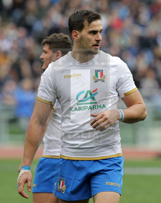 Natwest Sei Nazioni 2018, round 5, Roma stadio Olimpico 17/03/2018, Italia v Scozia, Mattia Bellini. Foto Daniele Resini/Fotosportit