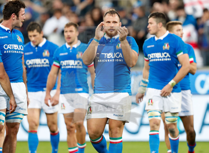 Cattolica Test Match 2018, Firenze, stadio Artemio Franchi 10/11/2018, Italia v Gorgia, festeggiamenti a fine match.