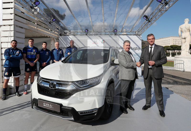 Roma, stadio Olimpico 08/02/2019, conferenza stampa per la firma dell’accordo di sponsorizzazione fra Honda Italia e Fir, e consegna vetture ufficiali, Foto Daniele Resini/Fotosportit