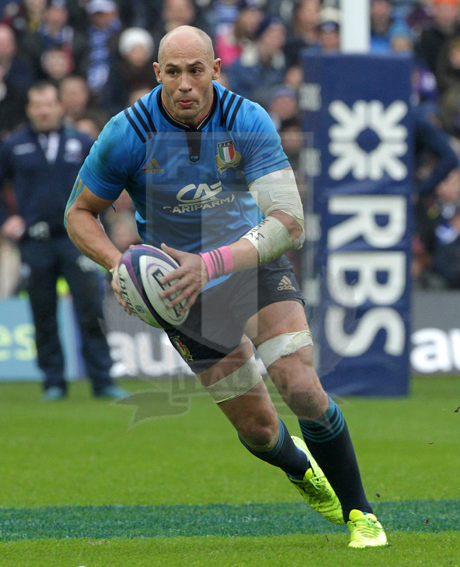 RBS Sei Nazioni 2017, Edimburgo, Murrayfield stadium 18/03/2017, Scozia v Italia, Sergio Parisse. Foto Daniele Resini/Fotosportit