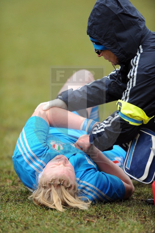 Sei Nazioni Donne, Mayfield, Dundee 10/02/2013, Scozia v Italia, Flavia Severin a terra.