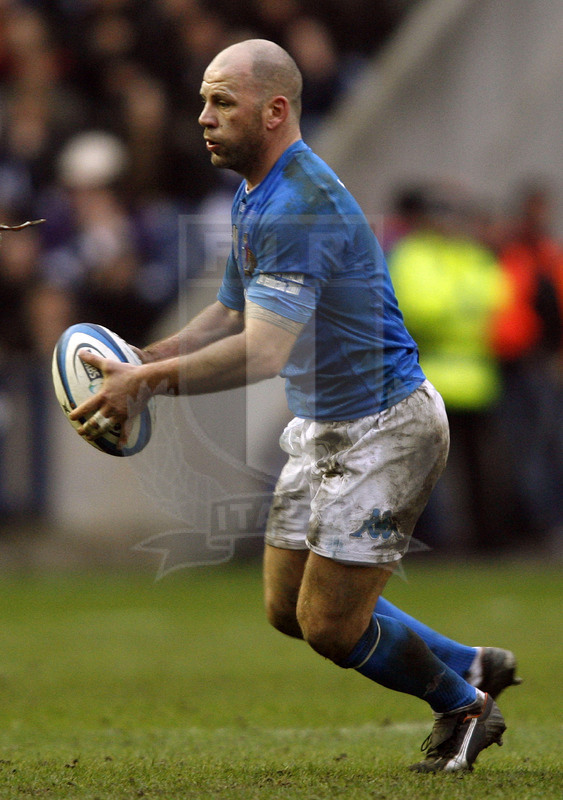 Rbs Sei Nazioni 2007, Edimburgo, Murrayfield 24/02/2007, Scozia v Italia, Alessandro Troncon. Foto Daniele Resini/Fotosportit