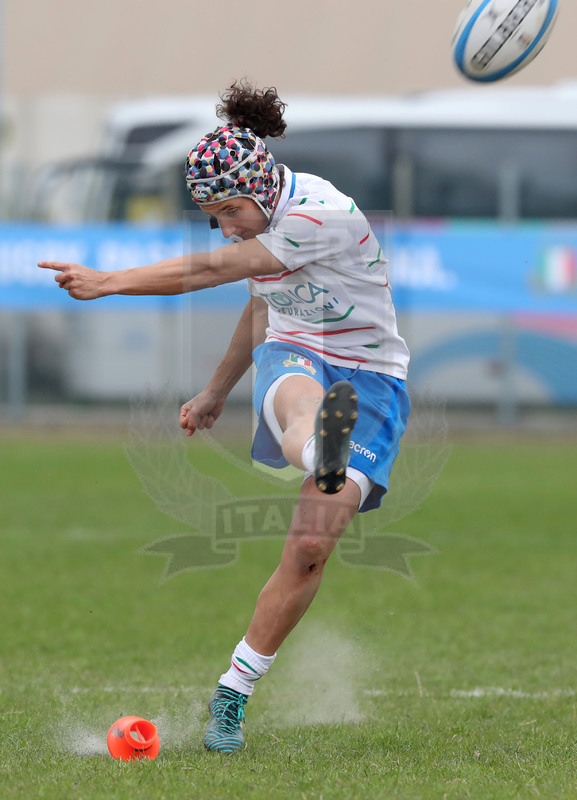 Guinness Sei Nazioni 2019 Donne, Padova, stadio Plebiscito 17/03/2017, Italia Donne v Francia Donne, Michela Sillari al calcio piazzato. Foto Daniele Resini/Fotosportit