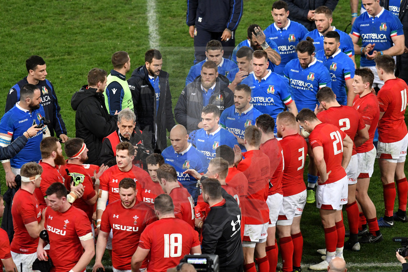 Guinness Sei Nazioni 2019, Round 2, Roma, Stadio Olimpico 09/02/2019, Italia v Galles, il corridoio a fine match. Foto Andrea Staccioli / Resini / Insidefoto