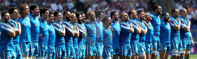 Rbs Sei Nazioni 2014, Roma, stadio Olimpico 15/03/2014, Italia v Inghilterra, gli Azzurri all\