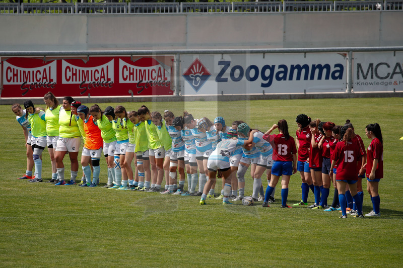 Finali Trofeo Interregionale U16 e Coppa Italia Femminile Seniores Femminile "Trofeo Rebecca Braglia", Calvisano (BS), Pata Stadium, 2-3 Giugno 2018. Un momento durante le fasi di qualificazione alle Finali della Coppa Italia Seniores Femminile e del Trofeo Interregionale Underr 16. Foto: Roberto Bregani @ fotosportit