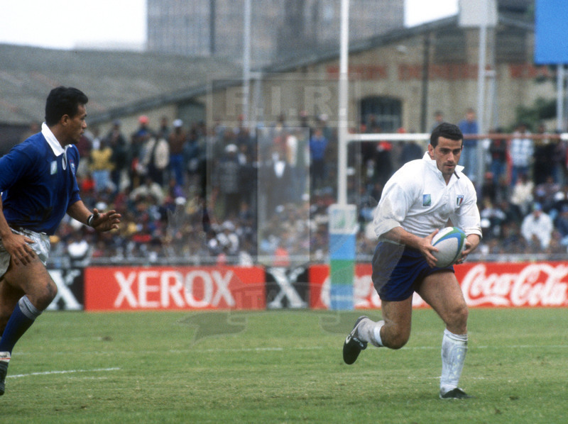 Rugby World Cup 1995, Pool B, East London, Basil Kenyon 27/05/1995, Italia v Western Samoa, Marcello Cuttitta. Foto Daniele Resini/Fotosportit
