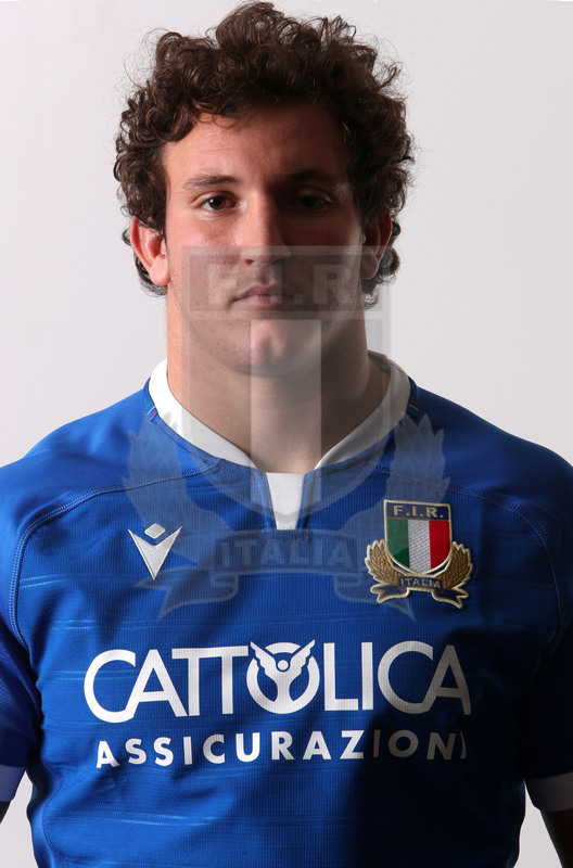 Guinness Sei Nazioni 2021, Roma, Centro Coni Giulio Onesti 29/01/2021, raduno della Nazionale maggiore, ritratti e nuovi profili di atleti e staff, Michele Lamaro.