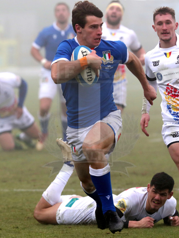 Test match, Parma, stadio Lanfranchi 18/12/2021, Italia Emergenti v Romania, Giulio Bertaccini. Foto Daniele Resinii/Fotosportit