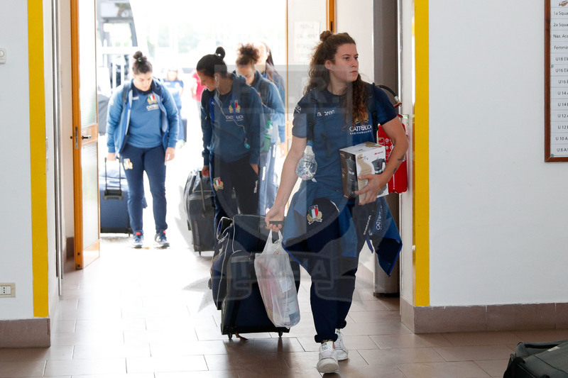 Test Match Donne Novembre 2018, Calvisano (BS), Pata Stadium, 4-11-2018, Italia Femminile v Scozia Femminile. Le azzurre arrivano allo Stadio di Calvisano. Foto: Roberto Bregani/Fotosportit