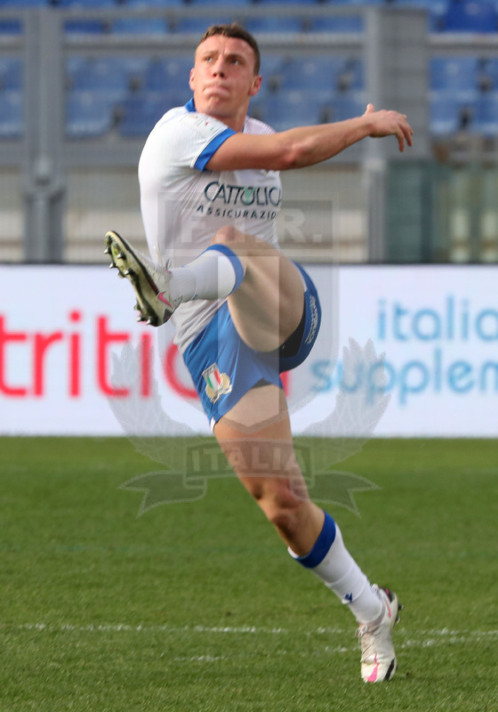 Guinness Sei Nazioni 2021, Round 1, Roma, stadio Olimpico 06/02/2021, Italia v Francia, Paolo Garbisi. Foto Daniele Resini/Fotosportit