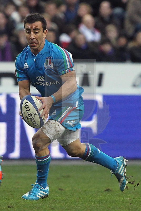 Rbs 6 Nazioni 2014, round 2, Parigi, Stade de France 09/02/2014, Francia v Italia, Luciano Orquera. Foto Daniele Resini/Fotosportit