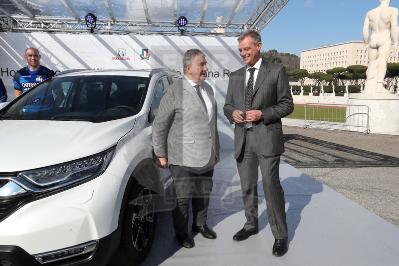 Roma, stadio Olimpico 08/02/2019, conferenza stampa per la firma dell’accordo di sponsorizzazione fra Honda Italia e Fir, e consegna vetture ufficiali, Foto Daniele Resini/Fotosportit