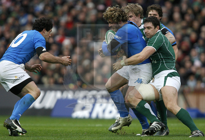 Rbs Sei Nazioni 2008, Dublino, Croke Park 02/02/2008, Irlanda v Italia, Foto Daniele Resini/Fotosportit