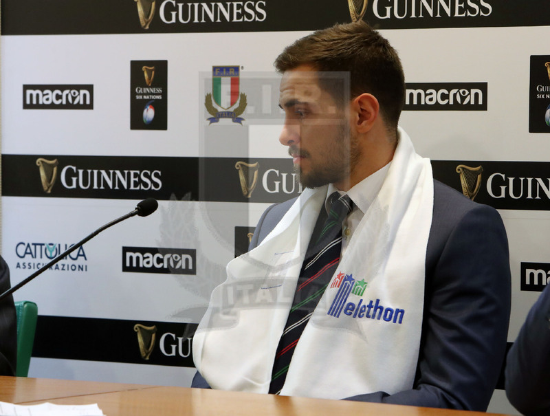 Roma, Stadio Olimpico 09/02/2019, conferenza stampa di presentazione e sigla dell’accordo Fir-Telethon, l\