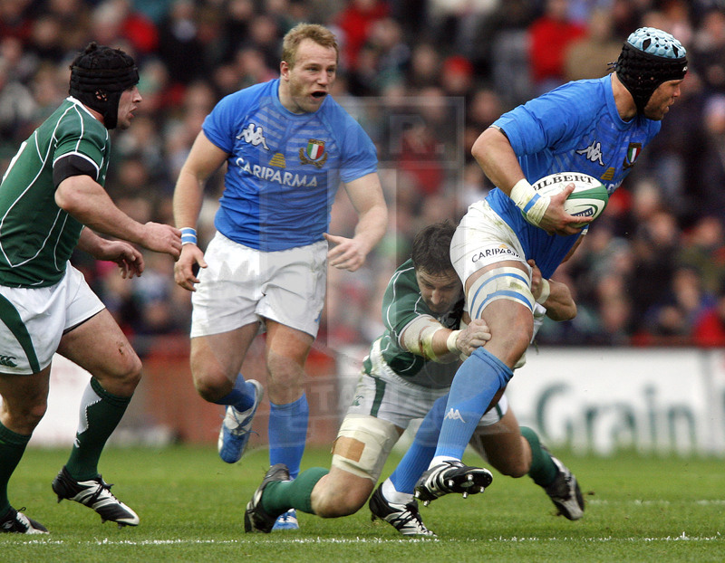 Rbs Sei Nazioni 2008, Dublino, Croke Park 02/02/2008, Irlanda v Italia, Foto Daniele Resini/Fotosportit