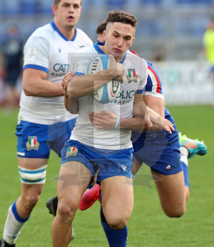Guinness Sei Nazioni 2021, Round 1, Roma, stadio Olimpico 06/02/2021, Italia v Francia, Jacopo Trulla. Foto Daniele Resini/Fotosportit