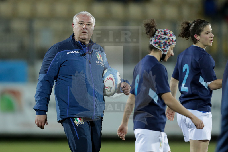 Guinness Sei Nazioni 2019 Donne, Round 3, Parma, Stadio Lanfranchi, 23/02/2019, Italia Donne v Irlanda Donne. Andrea Di Giandomenico durante il warm-up. Foto Roberto Bregani/Fotosportit