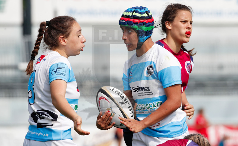Finali Trofeo Interregionale U16 e Coppa Italia Femminile Seniores Femminile "Trofeo Rebecca Braglia", Calvisano (BS), Pata Stadium, 2-3 Giugno 2018. Un momento durante le fasi di qualificazione alle Finali della Coppa Italia Seniores Femminile e del Trofeo Interregionale Underr 16. Foto: Roberto Bregani @ fotosportit