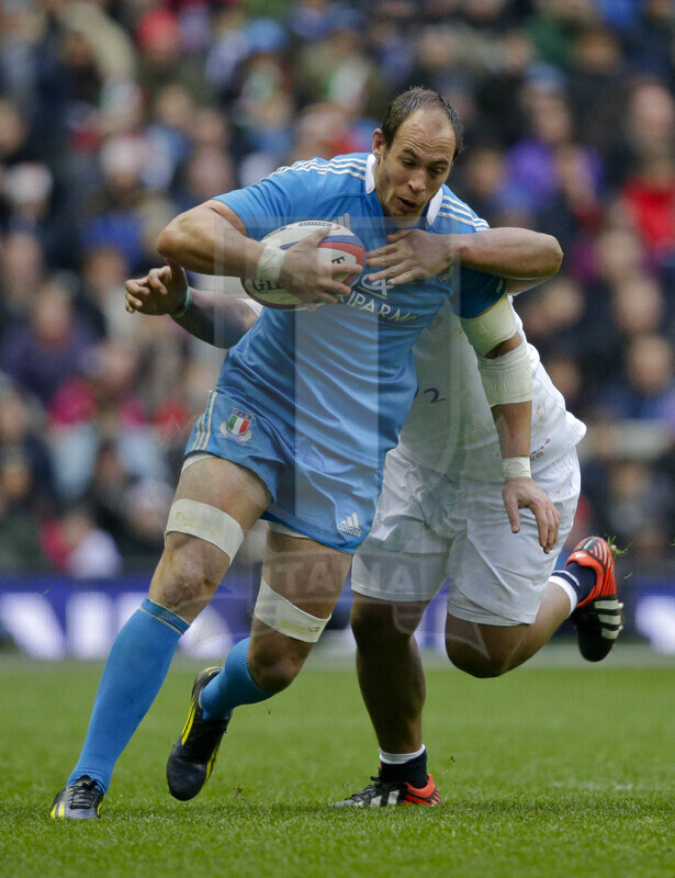 RBS 6 Nazioni 2013, Londra, Twickenham Stadium, 10-03-2013, Inghilterra v Italia. Sergio Parisse