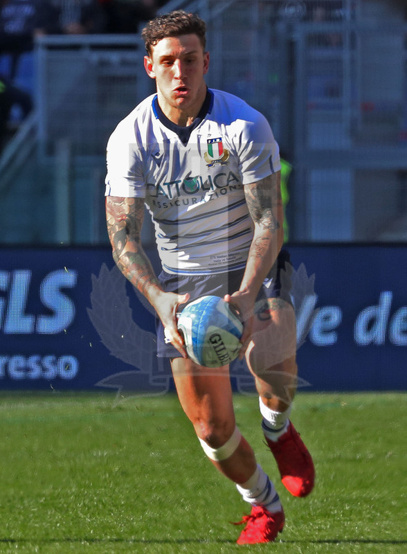 Guinness Sei Nazioni 2020, Round 3, Roma, Stadio Olimpico 22/02/2020, Italia v Scozia, Matteo Minozzi. Foto Daniele Resini/Fotosportit.