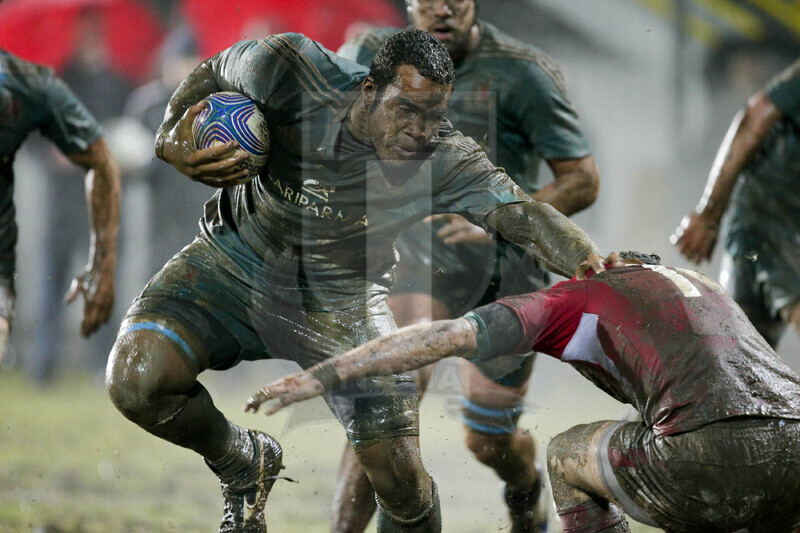 RBS 6 Nazioni U20 2013, Viterbo, Stadio Enrico Rocchi, 22-02-2013, Italia U20 v Galles U20. Maxime Mbanda’ lanciato in meta