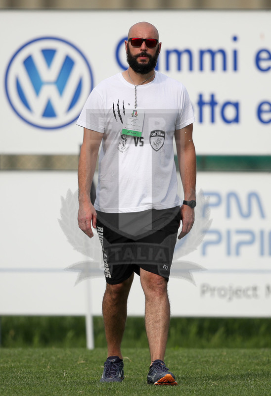 Rugby, Finale Serie A, Piacenza, Stadio Beltrametti, 9/06/2019, SITAV Lyons Piacenza v HSB Rugby Colorno. Il Capo allenatore del SITAV Lyons Piacenza, Emanuele Solari. Foto Roberto Bregani/Fotosportit.