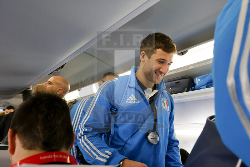 RBS 6 Nazioni 2013, Edimburgo, 08/02/2013, Scozia v Italia, il viaggio degli Azzurri a Edimburgo, Tommaso Benvenuti.