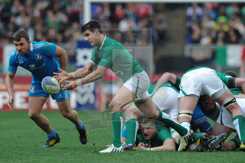 Sei Nazioni 2013, Roma, stadio Olimpico 16/03/2013, Italia v Irlanda, Conor Murray e Simone Favaro