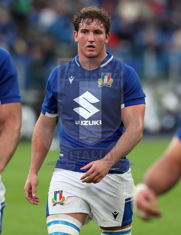 Autumn Nations Series 2021, Roma, Stadio Olimpico, 06/11-2021, Itallia vs Nuova Zelanda, Michele Lamaro. Foto Daniele Resini/Fotosportit