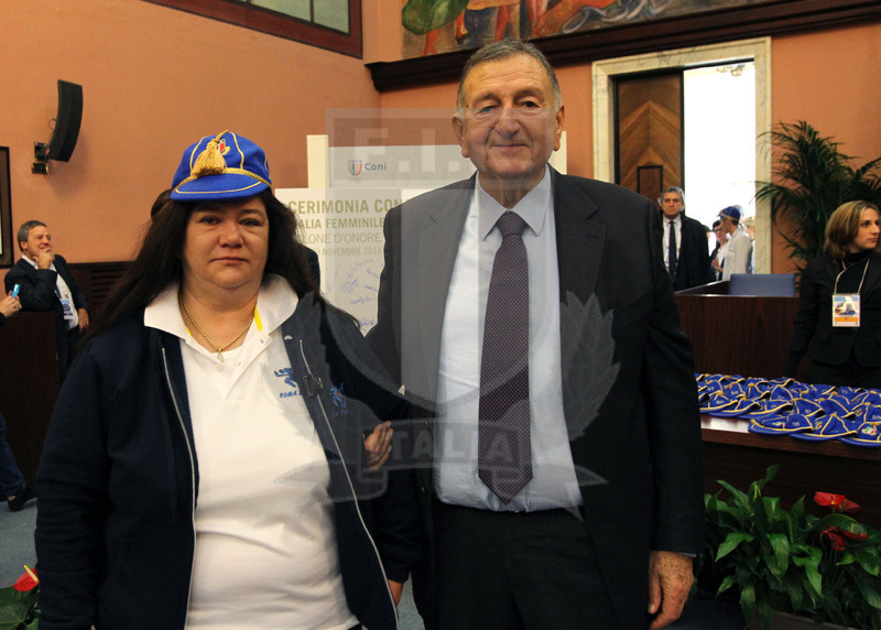 Cerimonia di consegna dei Cap alle atlete delle Nazionali femminili, Roma, salone d\