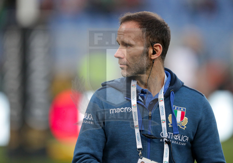Guinness Sei Nazioni 2016, Round 2, Roma, Stadio Olimpico, 9/02/2019, Italia v Galles. David Fonzi durante Il Warm-Up. Foto Roberto Bregani/Fotosportit