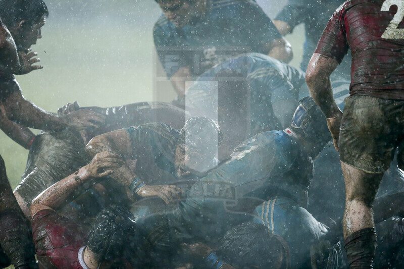 RBS 6 Nazioni U20 2013, Viterbo, Stadio Enrico Rocchi, 22-02-2013, Italia U20 v Galles U20. Fase in ruck. Vittorio Marazzi