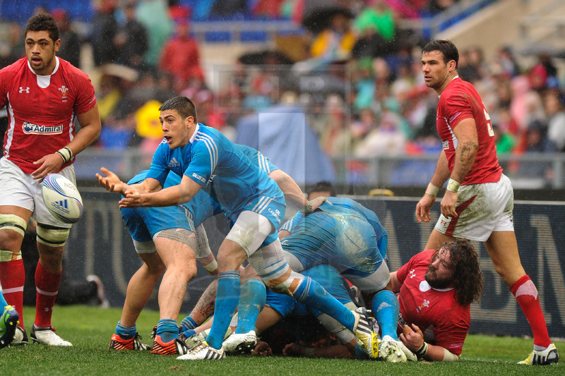 Sei Nazioni 2013, Roma, stadio Olimpico 23/02/2013, Italia v Galles, apertura di Edoardo Gori.