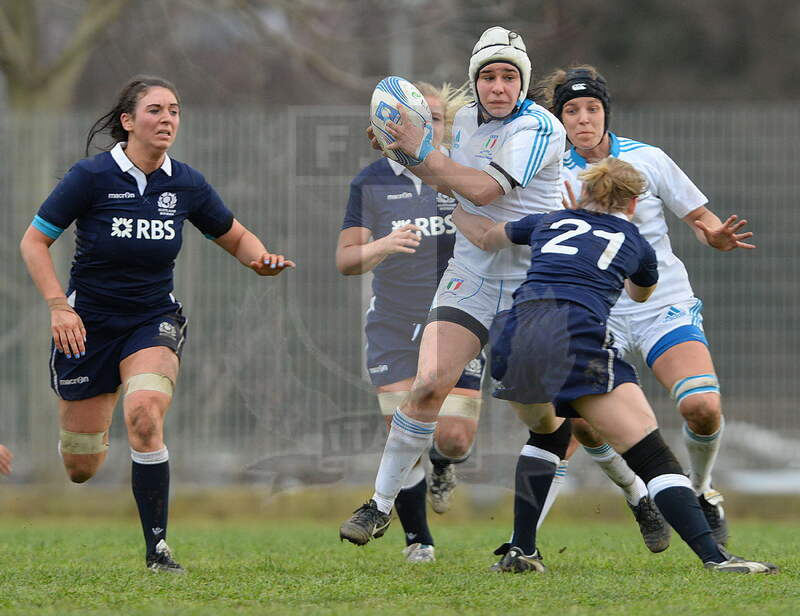 Sei Nazioni Donne 2014, Santa Maria Capua Vetere, stadio Francesco Casino, 23-02-2014, Italia Donne v Scozia Donne. Ilaria Arrighetti, foto: Massimiliano Pratelli