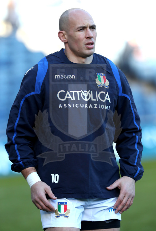 Guinness Sei Nazioni 2018, Round 1, Edimburgo, Murrayfield 02/02/2019, Scozia v Italia, warm up degli Azzurri, Sergio Parisse. Foto Daniele Resini/Fotosportit
