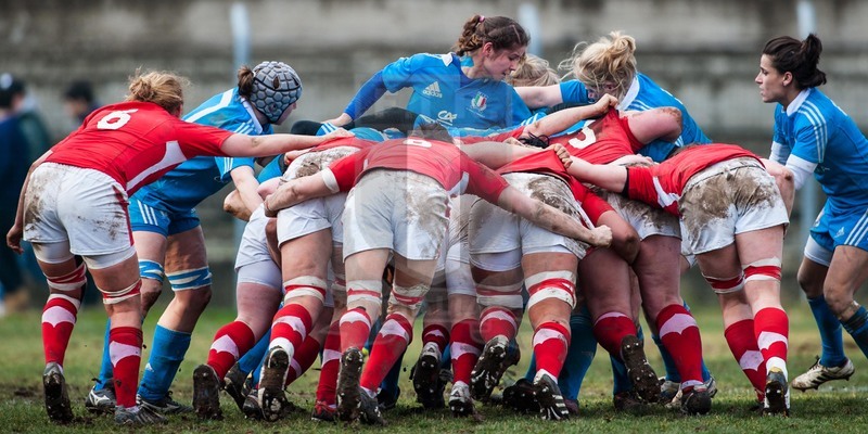RBS 6 Nazioni Femminile 2013, Benevento, Campo Pace Vecchia, 24-02-2013, Italia v Galles. Drive gallese.