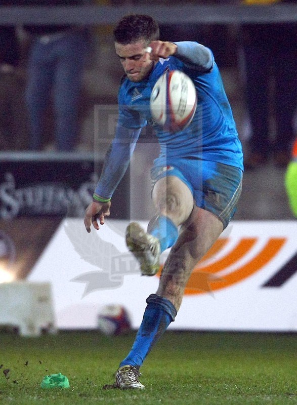 Sei Nazioni U20 2013, Northampton 08/03/2013, Inghilterra U20 v Italia U20, Padovani al piazzato.