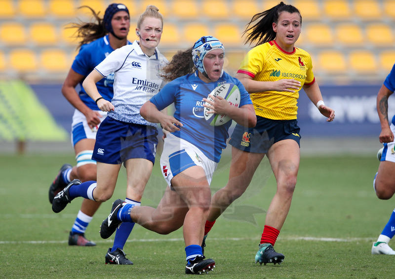 Rugby World Cup 2021 Women, Qualifier, Parma, stadio Lanfranchi 25/09/2021, Italia Donne v Spagna, una carica di Gaia Maris. Foto Roberto Bregani/Fotosportit