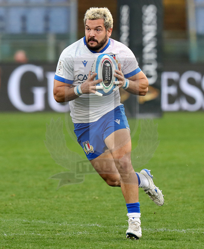 Guinness Sei Nazioni 2021, Round 1, Roma, stadio Olimpico 06/02/2021, Italia v Francia, Giglielmo Palazzani. Foto Daniele Resini/Fotosportit
