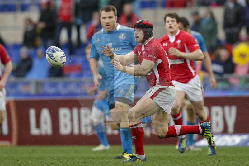 RBS 6 Nazioni 2013, Roma, Stadio Olimpico, 23-02-2013, Italia v Galles. Leight Halfpenny apre l\