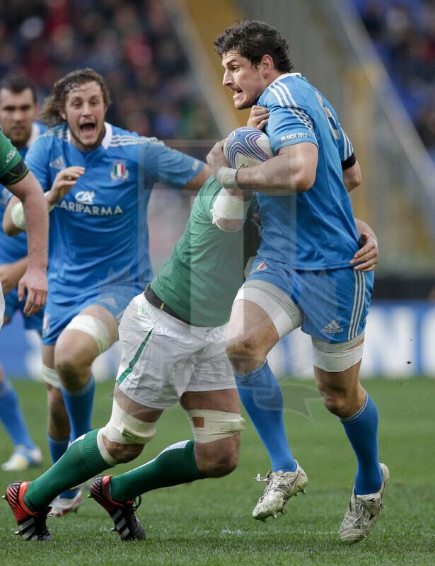RBS 6 Nazioni 2013, Roma, Stadio Olimpico, 16-03-2013, Italia v Irlanda. Alessandro Zanni