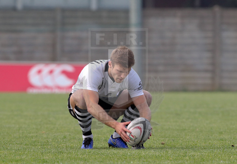 Rugby, Finale Serie A, Piacenza, Stadio Beltrametti, 9/06/2019, SITAV Lyons Piacenza v HSB Rugby Colorno. Mathieu Guillomot si prepara a trasformare un calcio di punizione. Foto Roberto Bregani/Fotosportit.